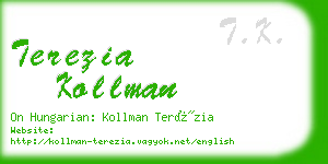 terezia kollman business card
